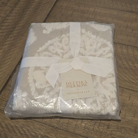 Pottery Barn Other - Pottery Barn Deepika Padukone Ikat Quilted Sham Neutral Euro #9951A